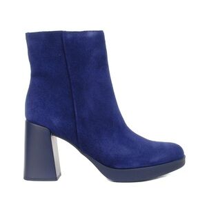 Naturalizer Genn-Reach Haven Blue Suede Booties